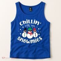 Chillin With My Snowmies Tank Top thumb 2
