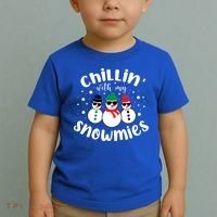 Chillin With My Snowmies Toddler T-Shirt thumb 2