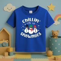 Chillin With My Snowmies Toddler T-Shirt thumb 3
