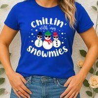 Chillin With My Snowmies Women's T-Shirt thumb 2
