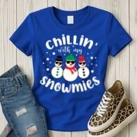 Chillin With My Snowmies Women's T-Shirt thumb 3
