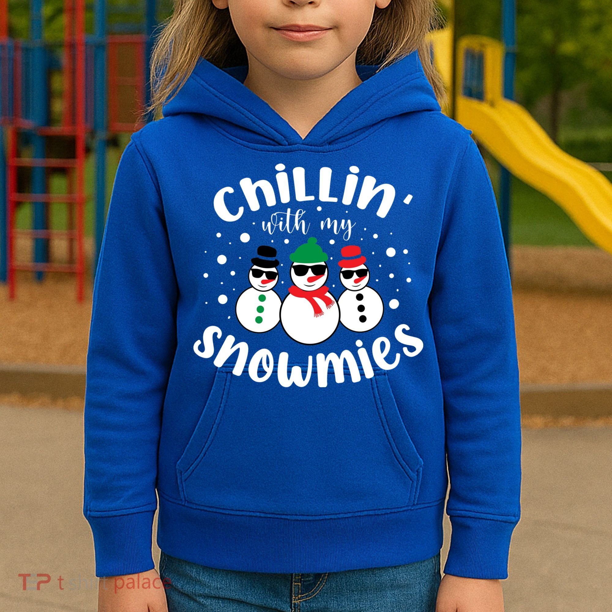 Chillin With My Snowmies Kids Hoodie