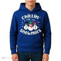 Chillin With My Snowmies Kids Hoodie thumb 4