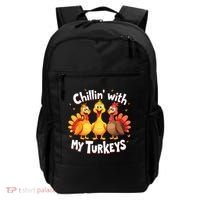 Chillin With My Turkeys Thanksgiving Family Backpack thumb 0