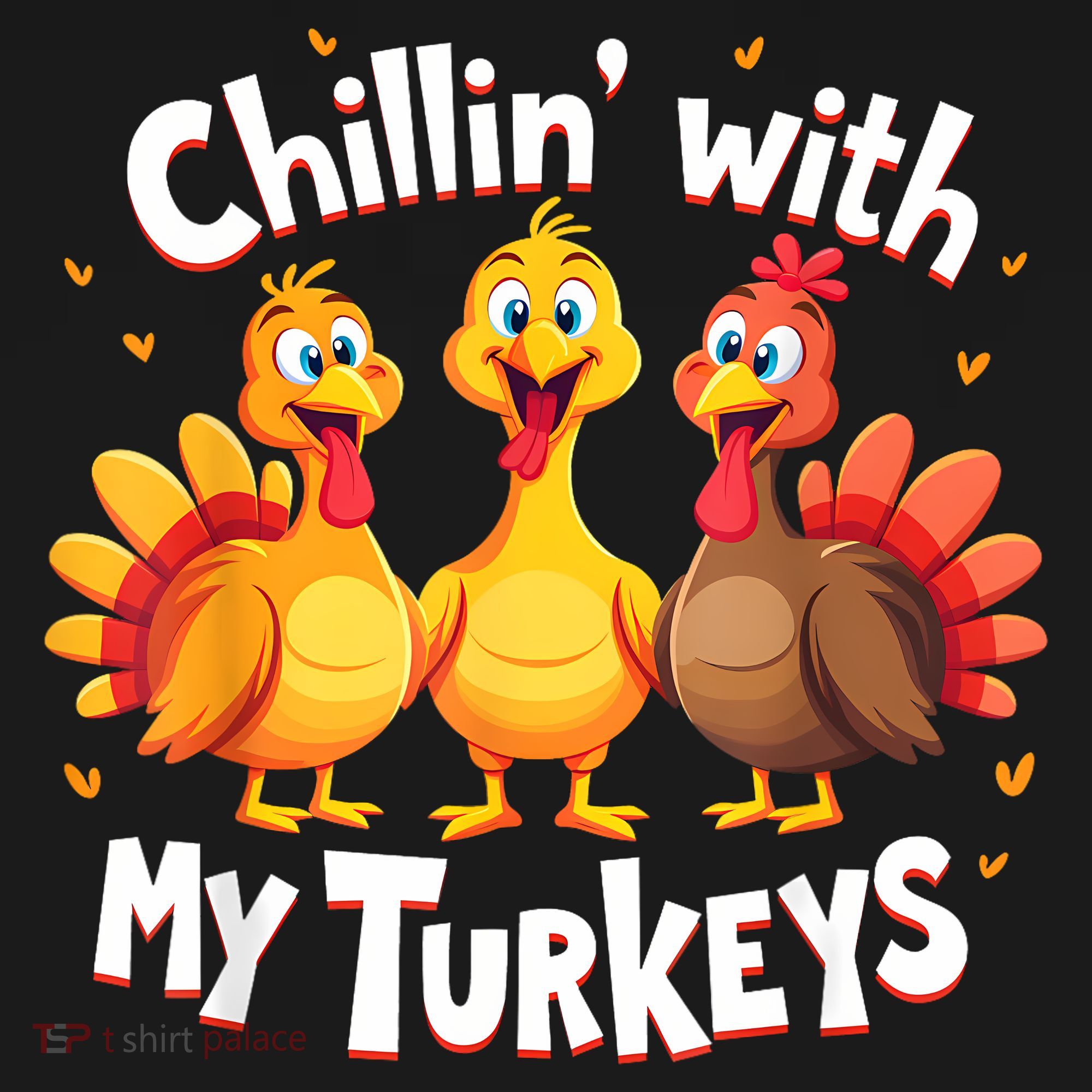 Chillin With My Turkeys Thanksgiving Family Mousepad