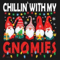 Chillin With My Gnomies Christmas Light Cute Gnomes Matching Great Gift Women's Hoodie thumb 2