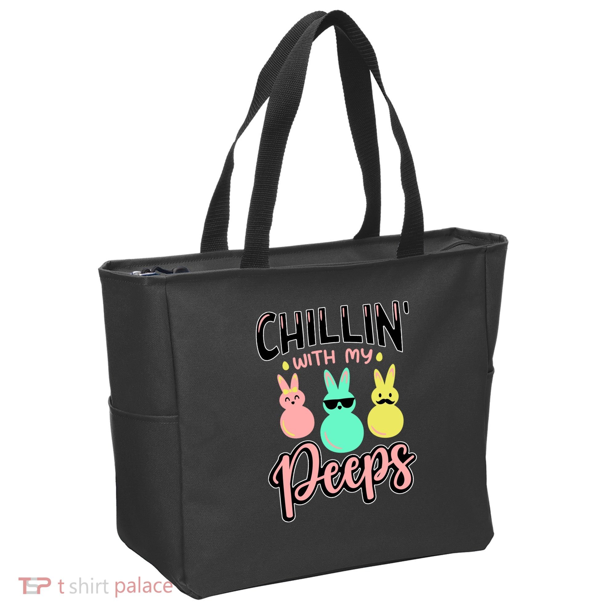 Chillin With My Peeps Spring Tote Bag