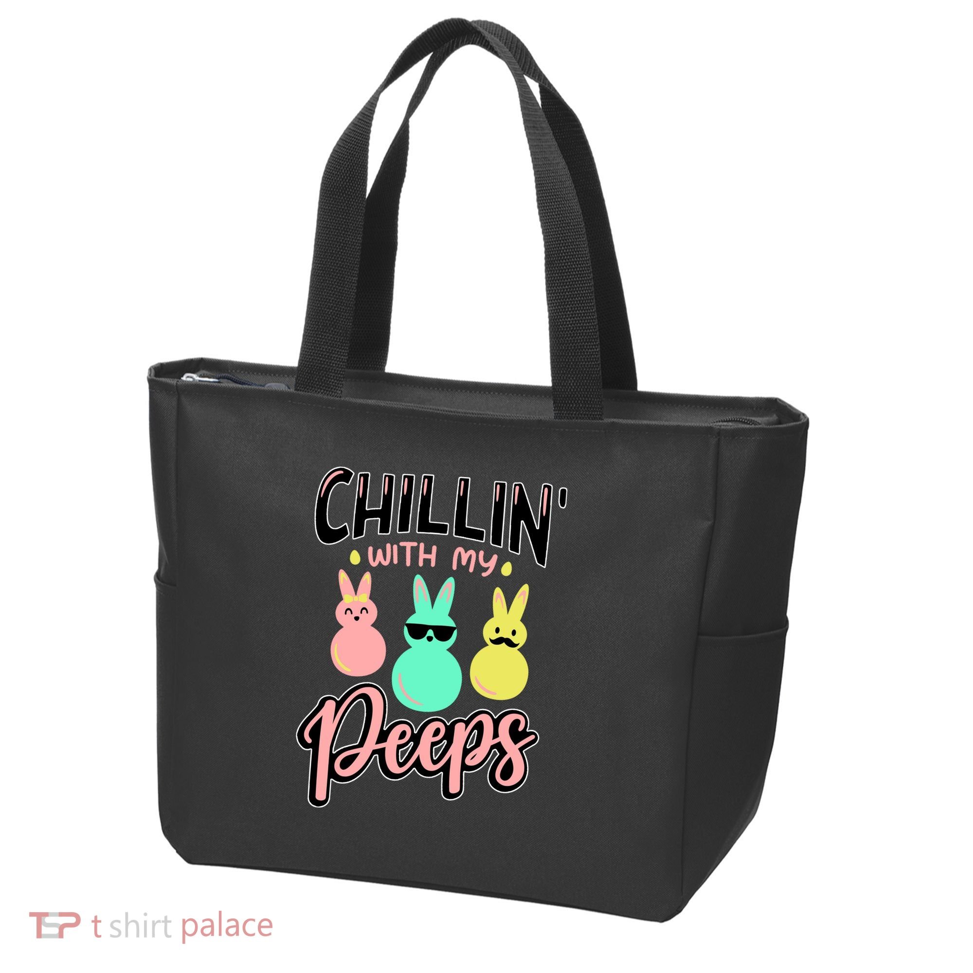 Chillin With My Peeps Spring Tote Bag
