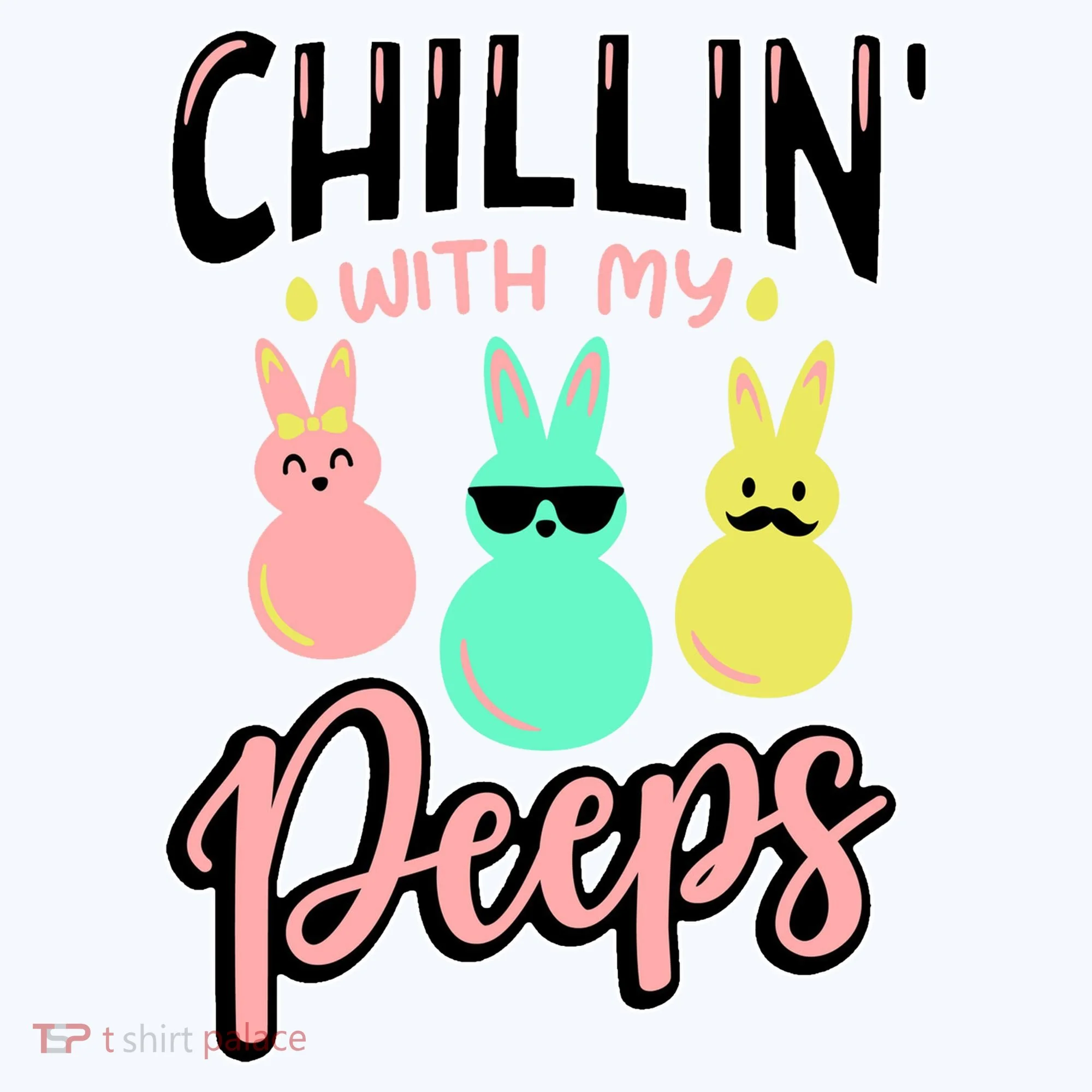Chillin With My Peeps Spring Doggie Tank