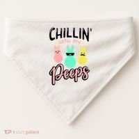 Chillin With My Peeps Spring USA-Made Doggie Bandana thumb 0
