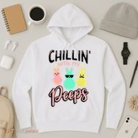 Chillin With My Peeps Spring Hoodie thumb 3