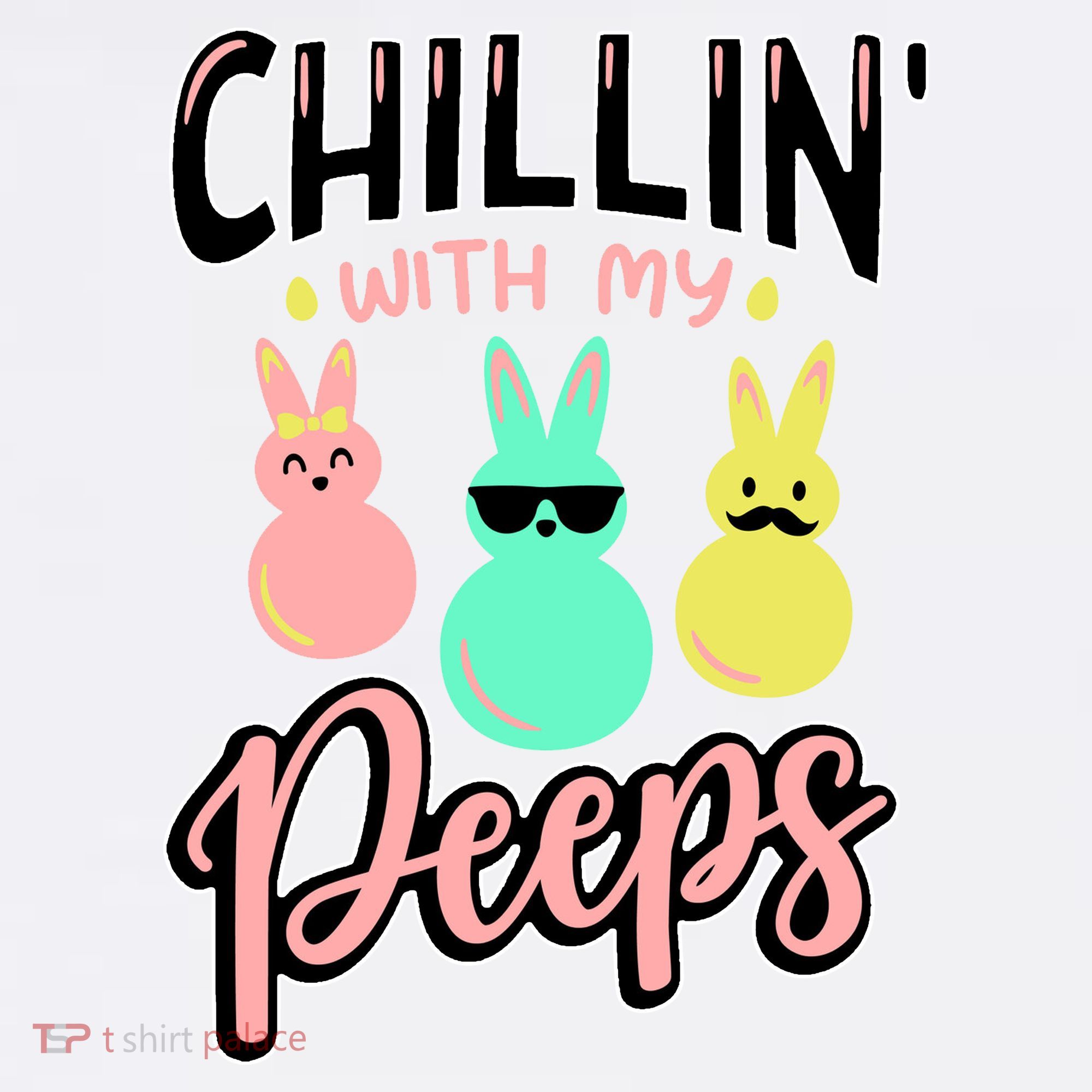 Chillin With My Peeps Spring Button