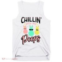 Chillin With My Peeps Spring Tank Top thumb 0