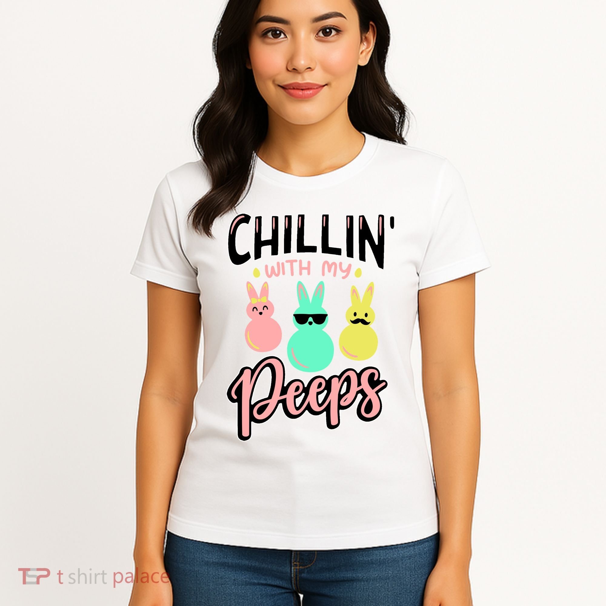 Chillin With My Peeps Spring Women's T-Shirt
