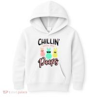 Chillin With My Peeps Spring Kids Hoodie thumb 0