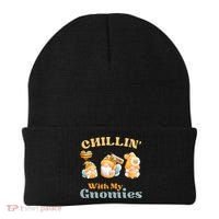 Chillin With My Gnomies Garden Gnomes With Bees Gift Beanie thumb 0