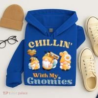 Chillin With My Gnomies Garden Gnomes With Bees Gift Hoodie thumb 4