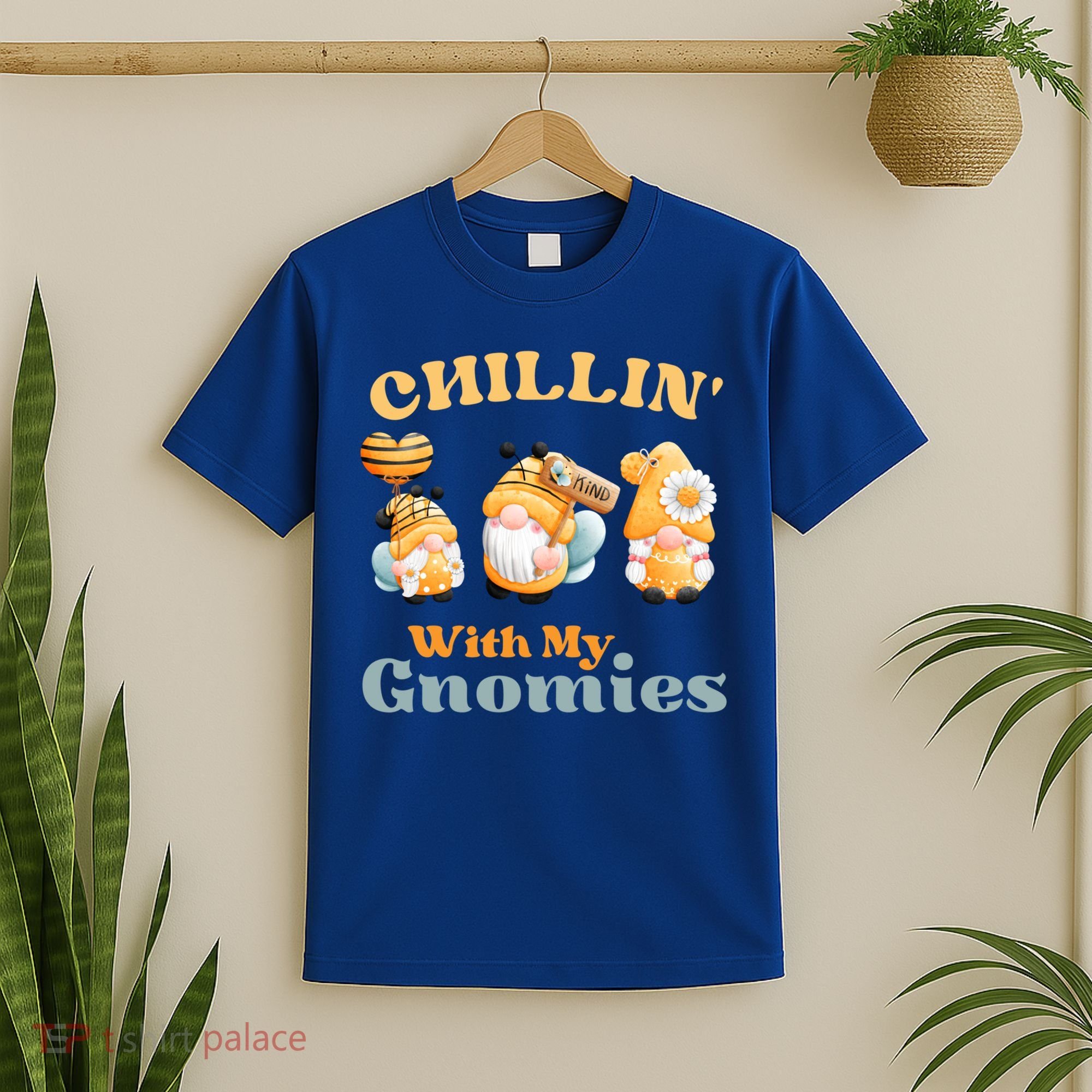 Chillin With My Gnomies Garden Gnomes With Bees Gift T-Shirt