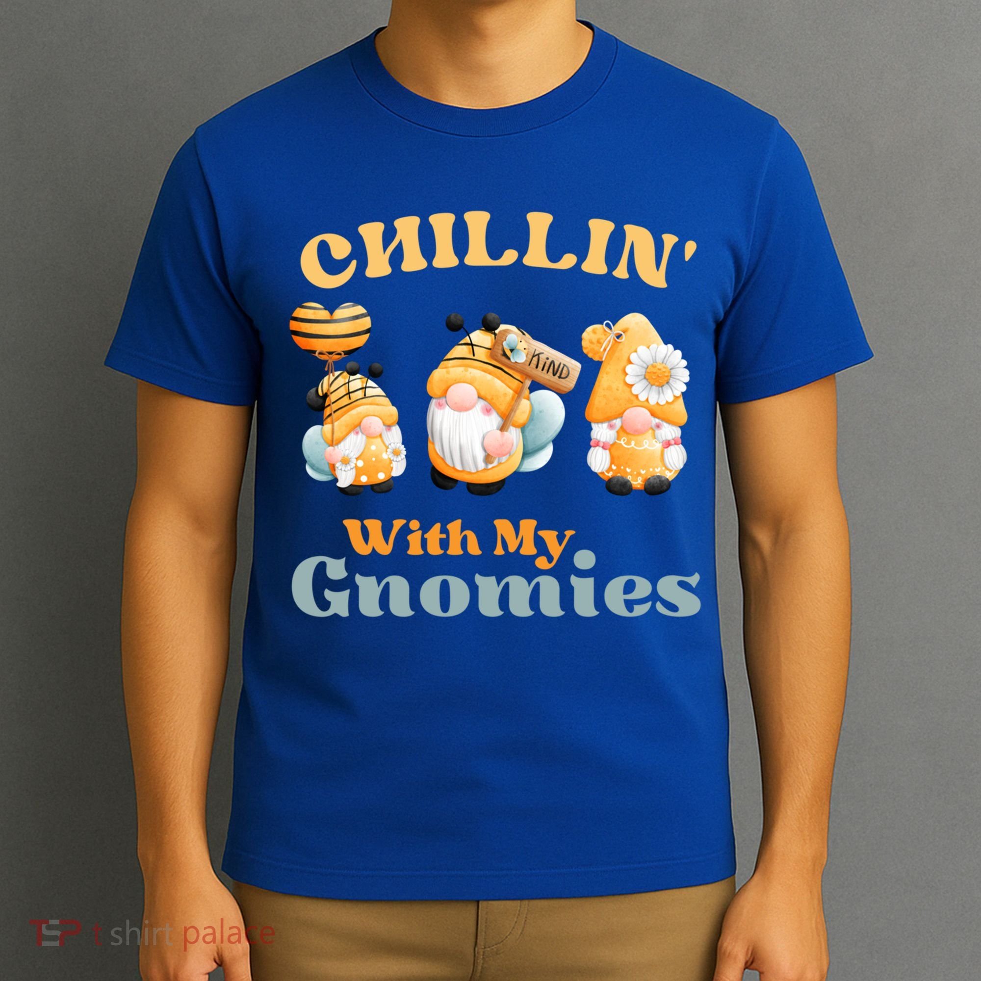 Chillin With My Gnomies Garden Gnomes With Bees Gift T-Shirt
