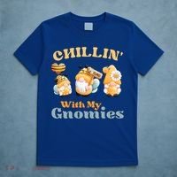 Chillin With My Gnomies Garden Gnomes With Bees Gift T-Shirt thumb 5