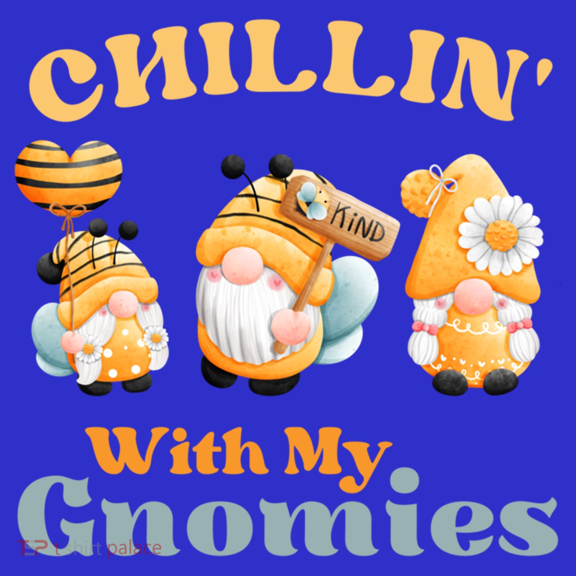 Chillin With My Gnomies Garden Gnomes With Bees Gift T-Shirt