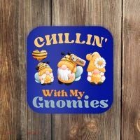 Chillin With My Gnomies Garden Gnomes With Bees Gift Coaster thumb 0