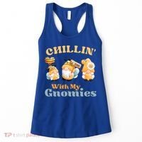 Chillin With My Gnomies Garden Gnomes With Bees Gift Women's Tank Top thumb 0