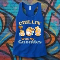 Chillin With My Gnomies Garden Gnomes With Bees Gift Women's Tank Top thumb 3