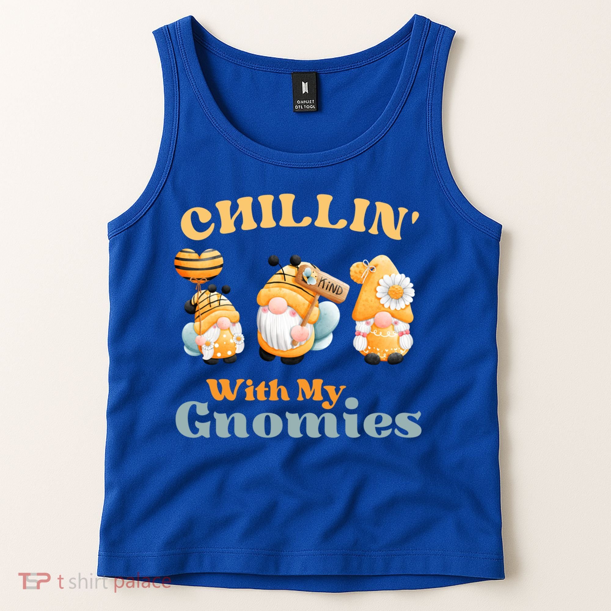 Chillin With My Gnomies Garden Gnomes With Bees Gift Tank Top