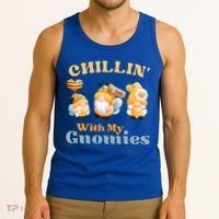 Chillin With My Gnomies Garden Gnomes With Bees Gift Tank Top thumb 3