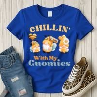 Chillin With My Gnomies Garden Gnomes With Bees Gift Women's T-Shirt thumb 3