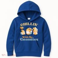Chillin With My Gnomies Garden Gnomes With Bees Gift Kids Hoodie thumb 0
