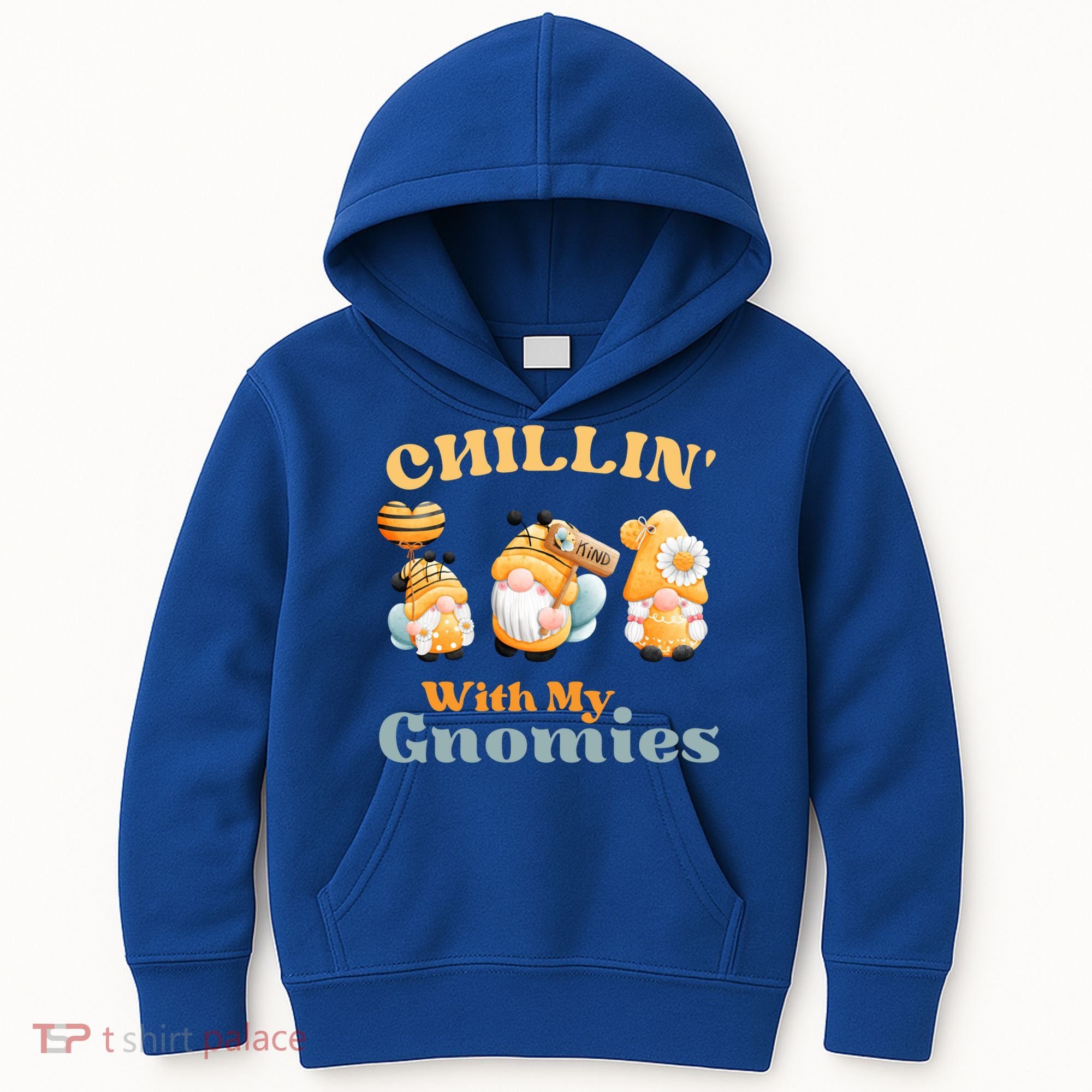 Chillin With My Gnomies Garden Gnomes With Bees Gift Kids Hoodie