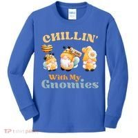 Chillin With My Gnomies Garden Gnomes With Bees Gift Kids Long Sleeve Shirt thumb 0