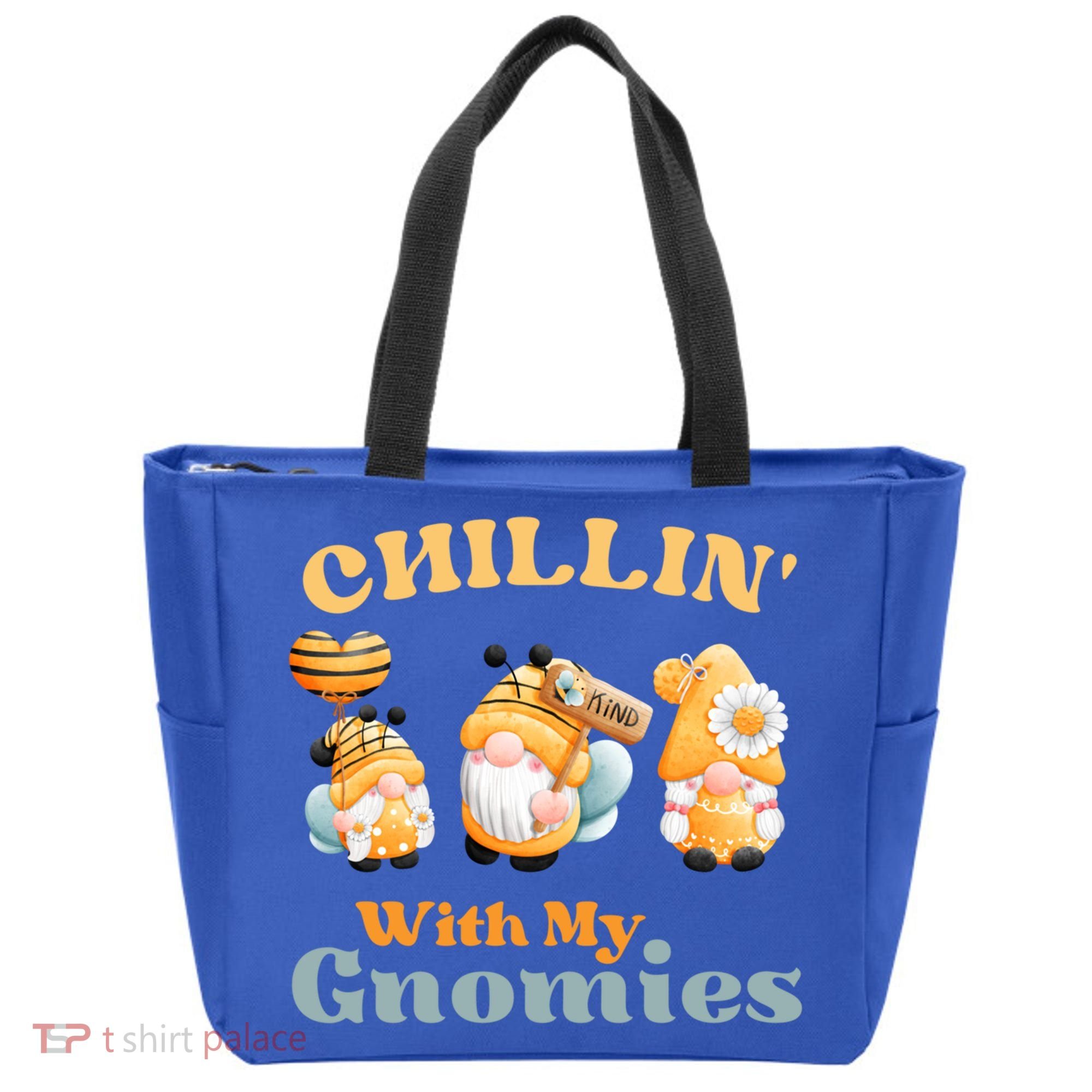 Chillin With My Gnomies Garden Gnomes With Bees Gift Tote Bag