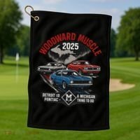 Classic Woodward Muscle 2025 Golf Towel thumb 1
