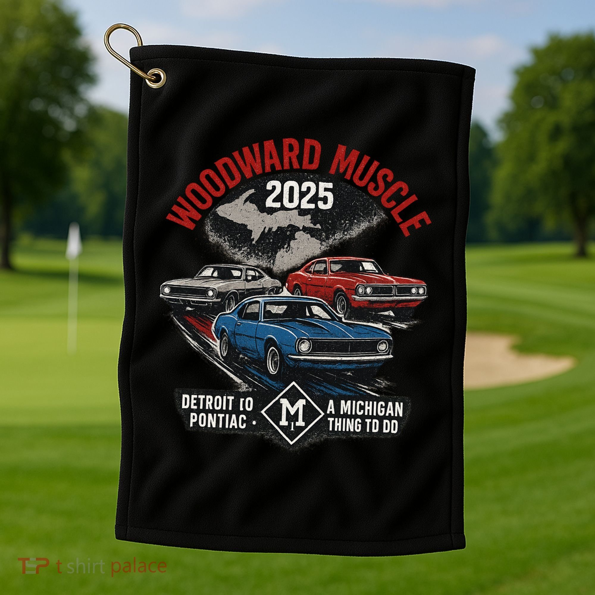Classic Woodward Muscle 2025 Golf Towel