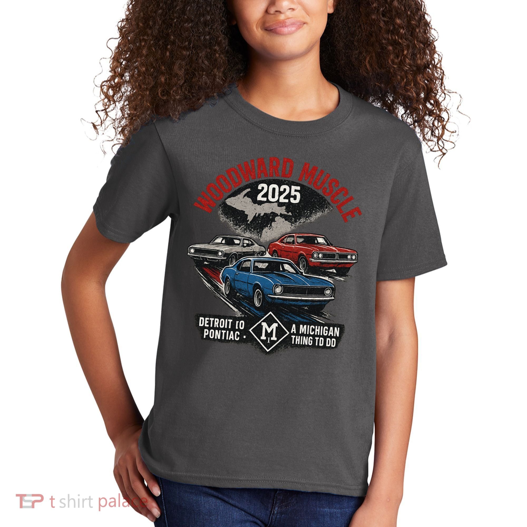 Classic Woodward Muscle 2025 Kids T-Shirt