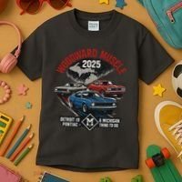 Classic Woodward Muscle 2025 Kids T-Shirt thumb 3