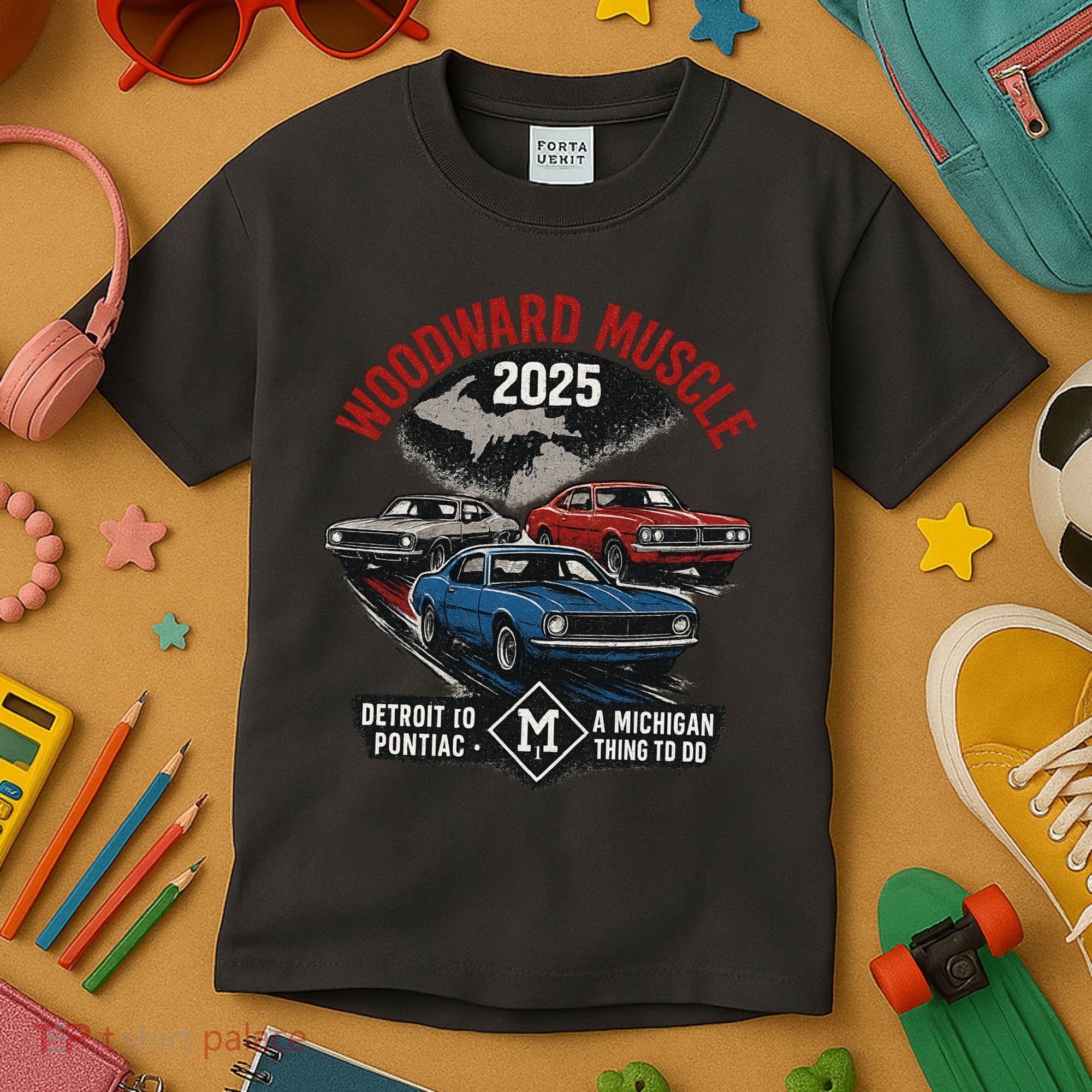 Classic Woodward Muscle 2025 Kids T-Shirt