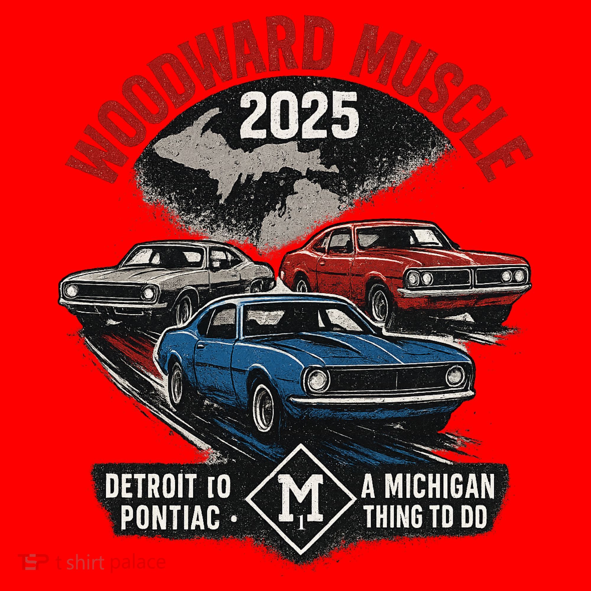 Classic Woodward Muscle 2025 Santa Hat