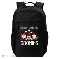 Chillin With My Gnomies Buffalo Red Plaid Christmas Gnome Backpack thumb 0
