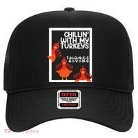 Chillin With My Turkeys Thanksgiving Funny Hat thumb 0
