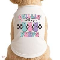 Chillin With My Peeps Easter Bunny Doggie Tank thumb 0