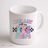 Chillin With My Peeps Easter Bunny Coffee Mug thumb 1