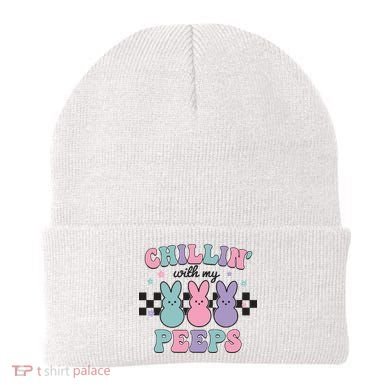 Chillin With My Peeps Easter Bunny Beanie