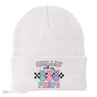 Chillin With My Peeps Easter Bunny Beanie thumb 0