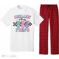 Chillin With My Peeps Easter Bunny Pajama Set thumb 0