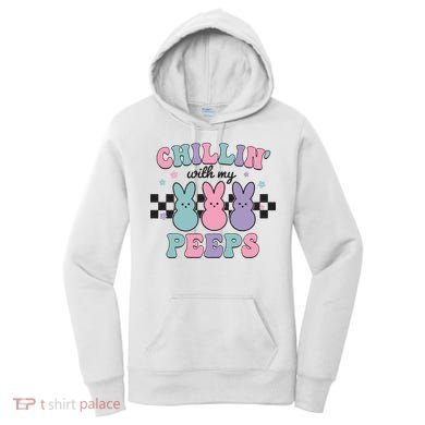 Chillin With My Peeps Easter Bunny Women's Hoodie
