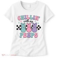 Chillin With My Peeps Easter Bunny Women's T-Shirt thumb 0